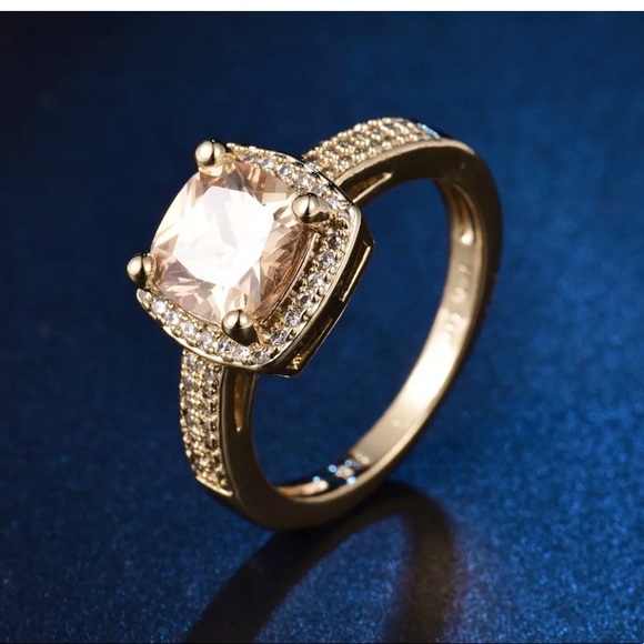 🤪SALE🤪Yellow citrine 18k ring - Picture 4 of 5